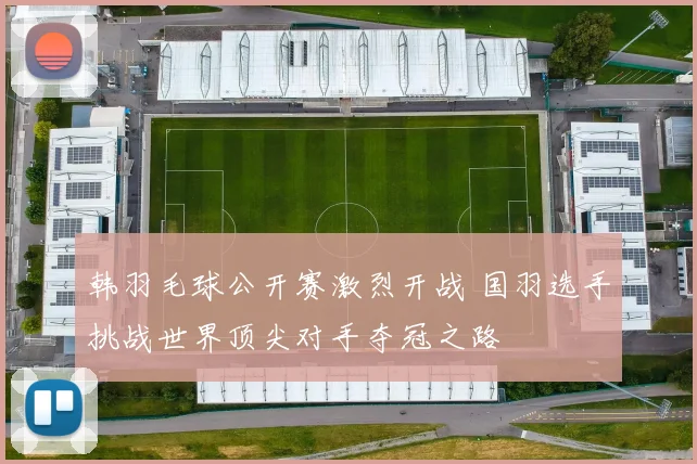 韩羽毛球公开赛激烈开战 国羽选手挑战世界顶尖对手夺冠之路